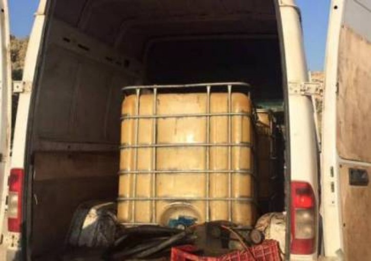 ضبط كمية من السولار المهرب في نابلس واعتقال أحد المهربين