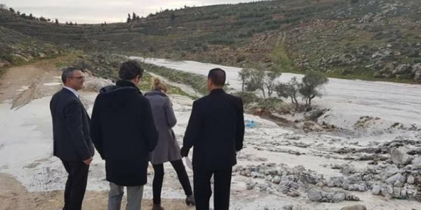 سلطة المياه تتقدم نحو إنجاز مشروع إدارة المياه العادمة في الخليل وانهاء التلوث في منطقة واد السمن