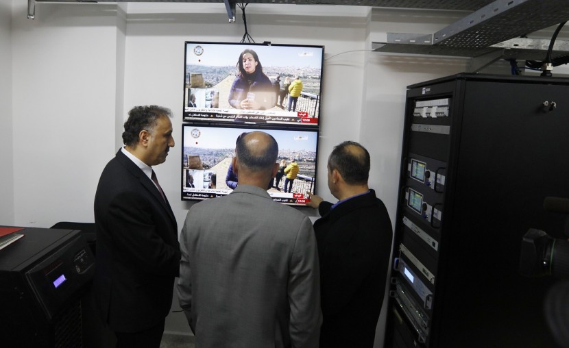 افتتاح محطة الأقمار الصناعية الأولى من نوعها في فلسطين