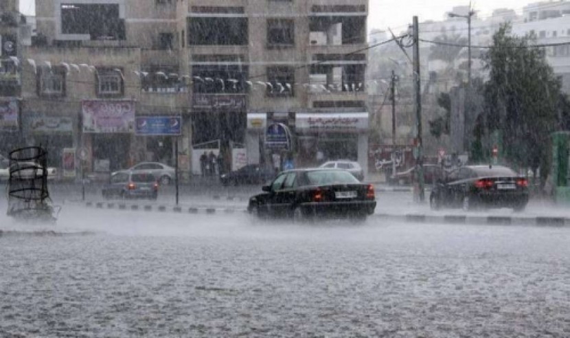 كم بلغت نسبة هطول الامطار على محافظات غزة؟