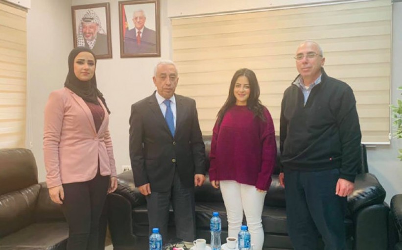 رئيس غرفة تجارة وصناعة محافظة رام الله يستقبل وفد من مكتب الرباعية الدولية