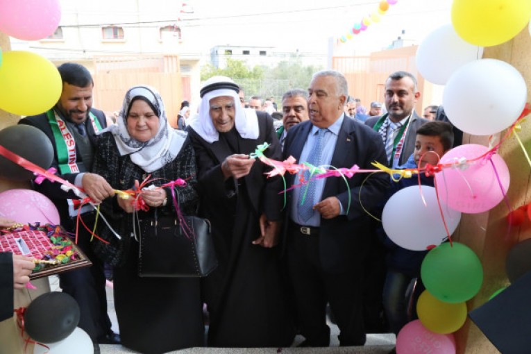 تعليم خانيونس يفتتح مدرسة سليمان الأغا الثانوية للبنات