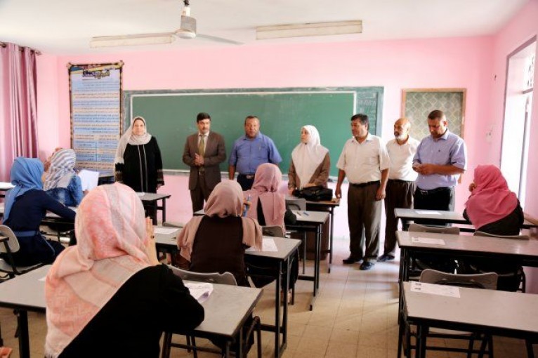 2800 طالب يتقدمون للامتحان التطبيقي الشامل بغزة