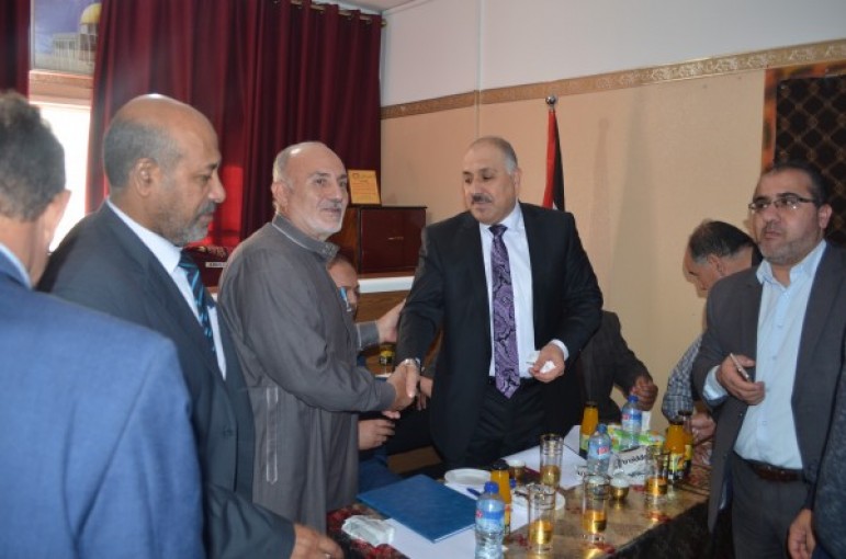 وكيل وزارة الاقتصاد يزور غرفة تجارة رفح ويلتقي برجال الأعمال المنتسبين لها