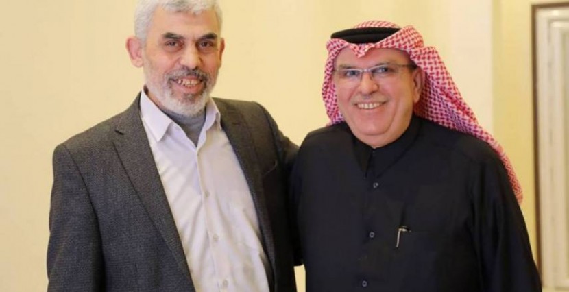 السنوار يستقبل السفير العمادي ويناقشا عديد المشاريع