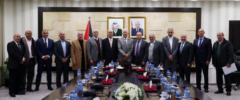 الحمد الله يلتقي أعضاء مجلس إدارة الاتحاد العام للصناعات الفلسطينية