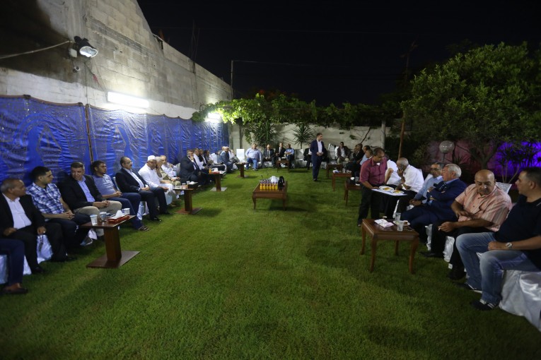 جمعية رجال الاعمال الفلسطينيين بغزة تستقبل اعضائها للتهنئة بالعيد
