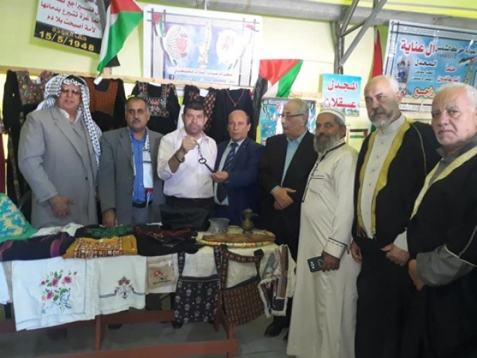 التجمع الفلسطيني يشارك وزارة الثقافة إفتتاح معرض حكايا التراث