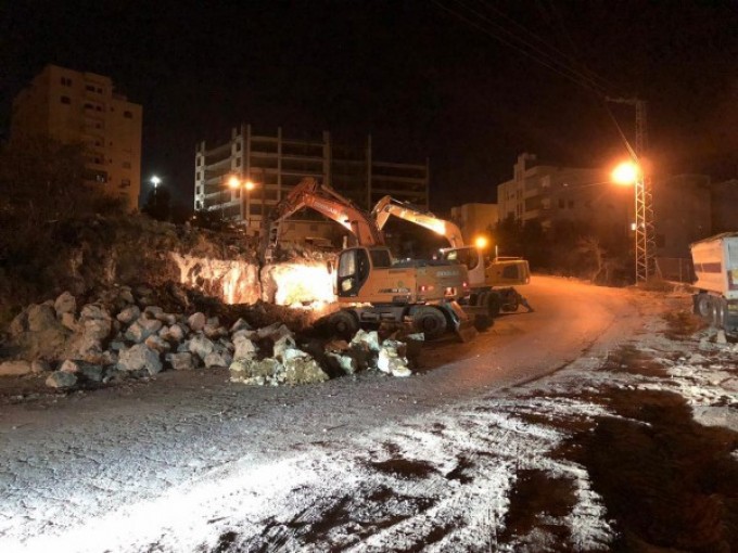 بلدية الخليل تشرع بإعادة تأهيل مدخل المدينة الشمالي الغربي