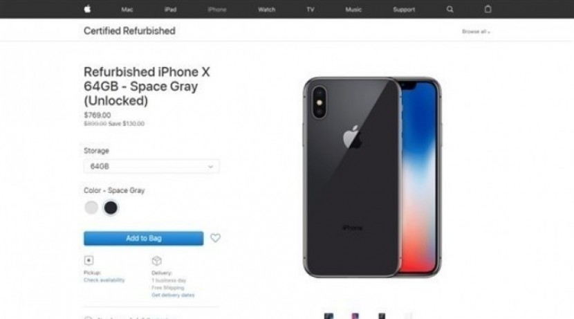 أبل تبدأ بيع نسخ مجددة من آي فون إكس بـاسعار منخفضة !