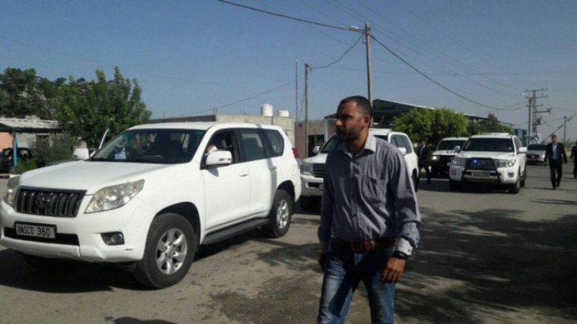 وصول نائب ملادينوف والسفيرة البولندية إلى قطاع غزة