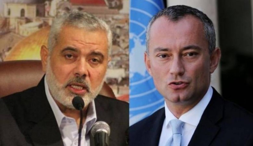 هنية يجري محادثات مع ميلادينوف بخصوص الوضع الإنساني بغزة