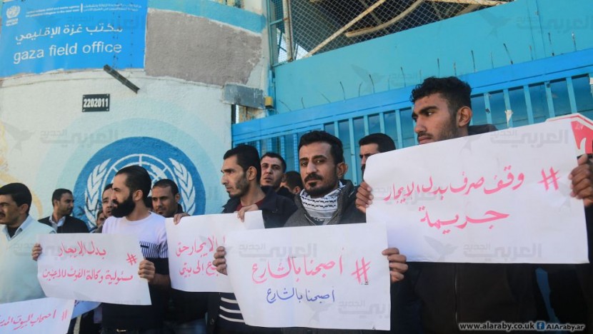 أصحاب المنازل المدمرة يطالبون أونروا بصرف بدل الإيجار