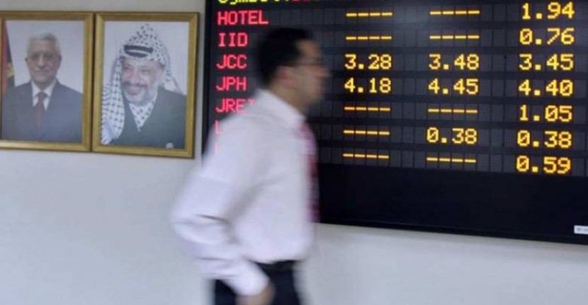 مؤشر البنوك في بورصة فلسطين يتراجع 4.66% منذ مطلع 2019