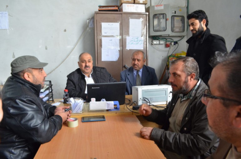 وكيل وزارة الاقتصاد يتفقد العمل في معبر رفح التجاري