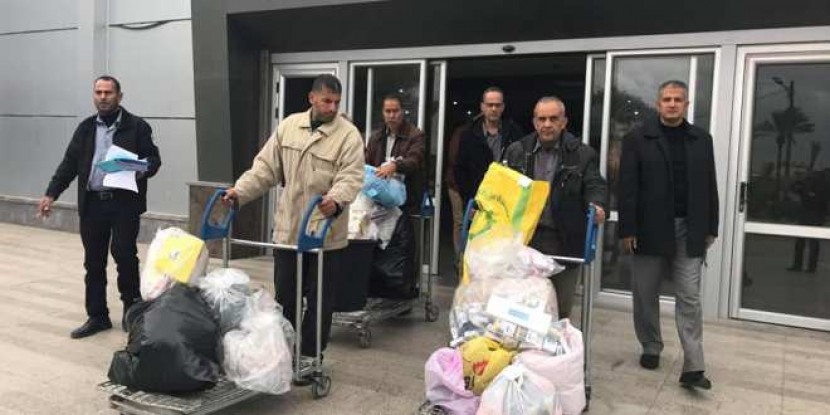 إتلاف عدد من الأدوية و المعسل و الدخان التالف في معبر رفح