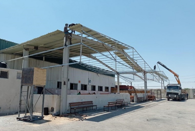 هيئة المعابر تشرع بتطوير الصالة الخارجية لمعبر رفح